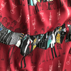 Rhombus printed fabric 