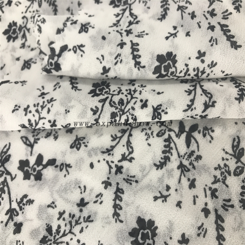 China textile wholesale new popular cheap chiffon printed fabric