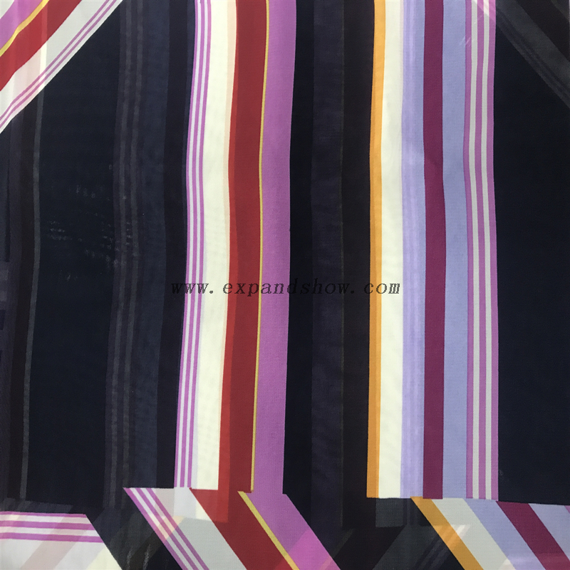 Wholesale 100% polyester 100d Chiffon printed Fabric for dresses