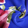 Fancy printed women dresses fabric polyester rose print chiffon fabric 