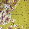 Fancy women dresses fabric polyester spandex printed high quality twill heavy weight satin fabric 