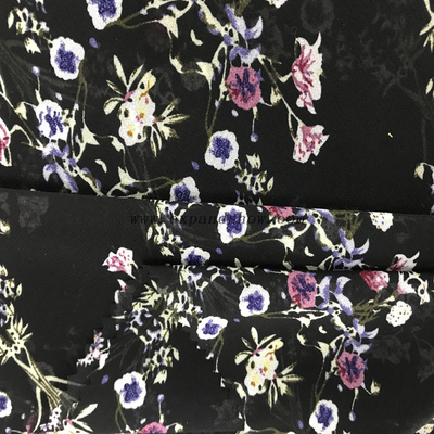 Factory Direct Supply Custom Printed 100% Polyester 100DChiffon Check Fabric