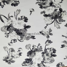 Fancy women dresses fabric polyester scuba printed 