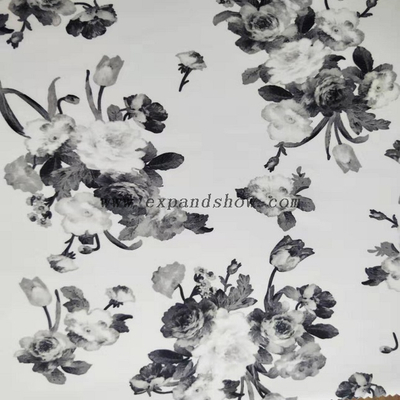 Fancy women dresses fabric polyester scuba printed 
