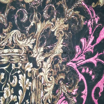 Fancy printed women dresses fabric polyester chiffon fabric 