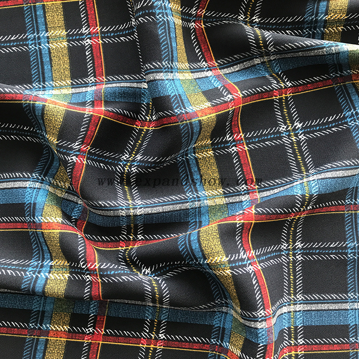 Rhombus printed fabric 