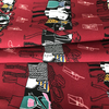 Rhombus printed fabric 
