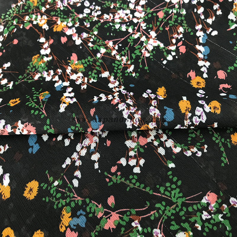 Lurex Chiffon Crepe fabric 