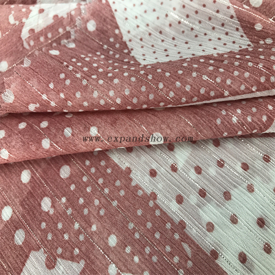 Lurex Chiffon Crepe fabric 
