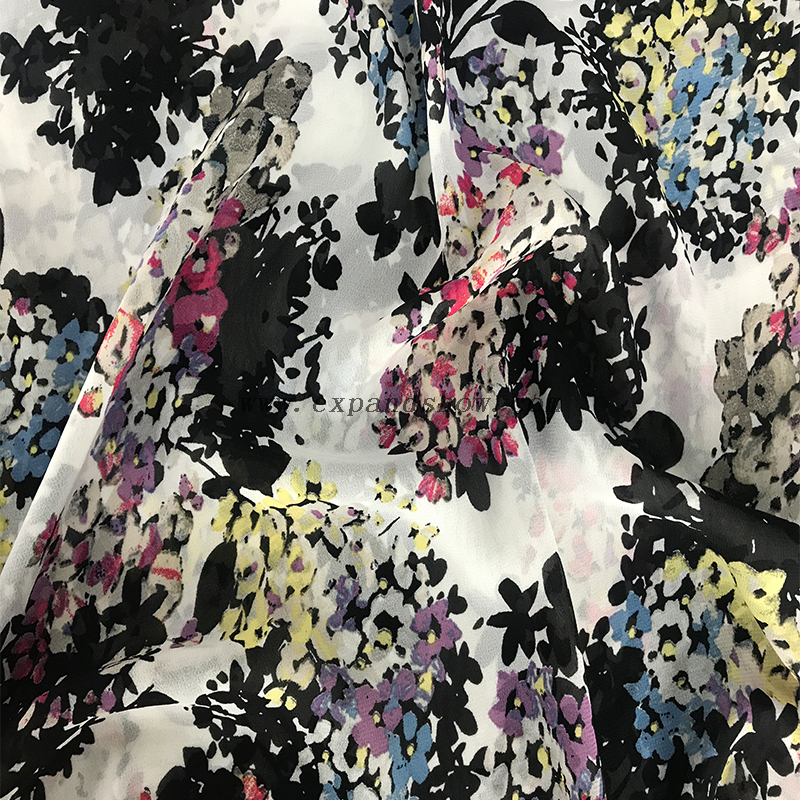 100DChiffon Print Fabric 