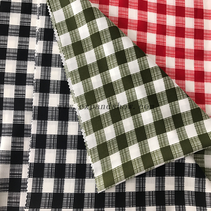 Rhombus printed fabric 