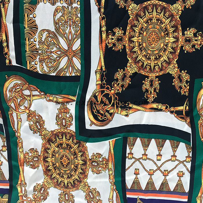 Rhombus printed fabric 
