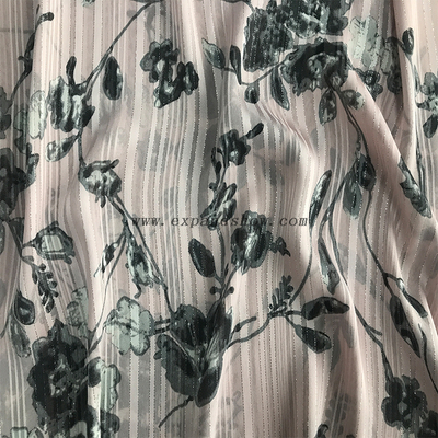 Beautiful silver stripe fabric 