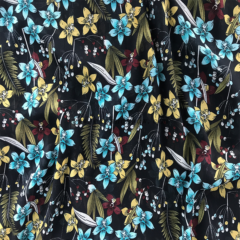 Lurex Chiffon Crepe fabric 