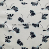 Fancy women dresses fabric polyester slub printed fabric 