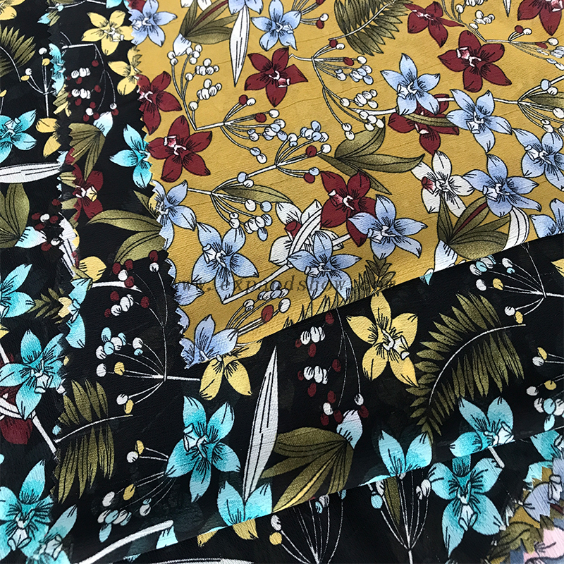 Lurex Chiffon Crepe fabric 