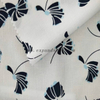 Fancy women dresses fabric polyester slub printed fabric 