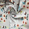 Fancy women dresses fabric polyester tissue faille crepe printed 