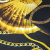 Fancy women dresses fabric polyester tissue faille crepe printed 