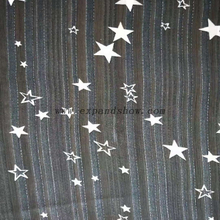 Fancy women dresses fabric polyester chiffon D&L printed fabric