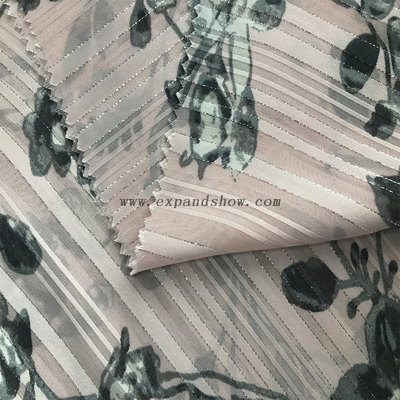 Beautiful silver stripe fabric 