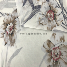 High quality pleated printed chiffon fabric for dress