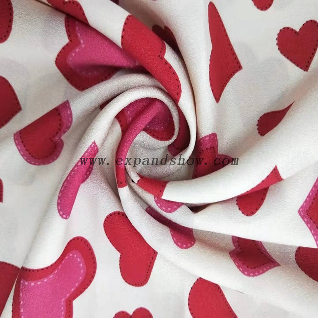  Fancy women dresses fabric polyester tissue faille crepe 