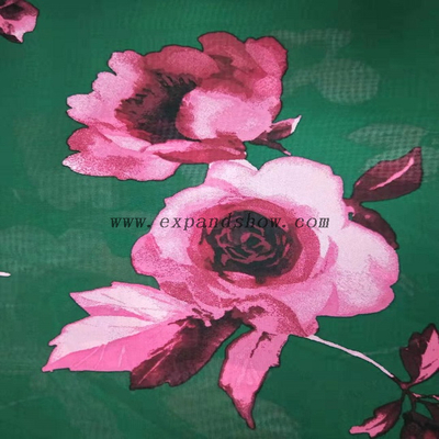Fancy printed women dresses fabric polyester chiffon fabric 