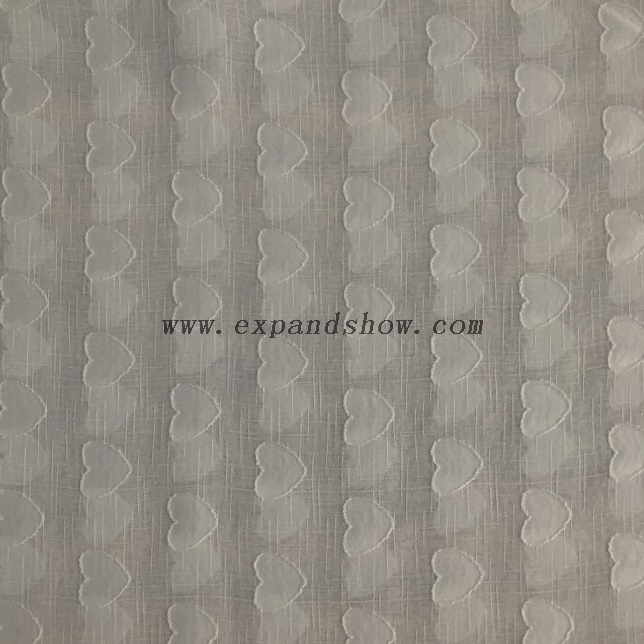 Fancy women dresses fabric polyester chiffon jacquard dyed 