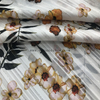 Beautiful silver stripe fabric 