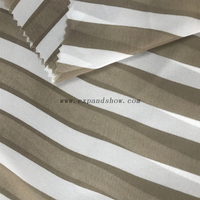 100% polyester printed Stripe Chiffon Fabric for Dress
