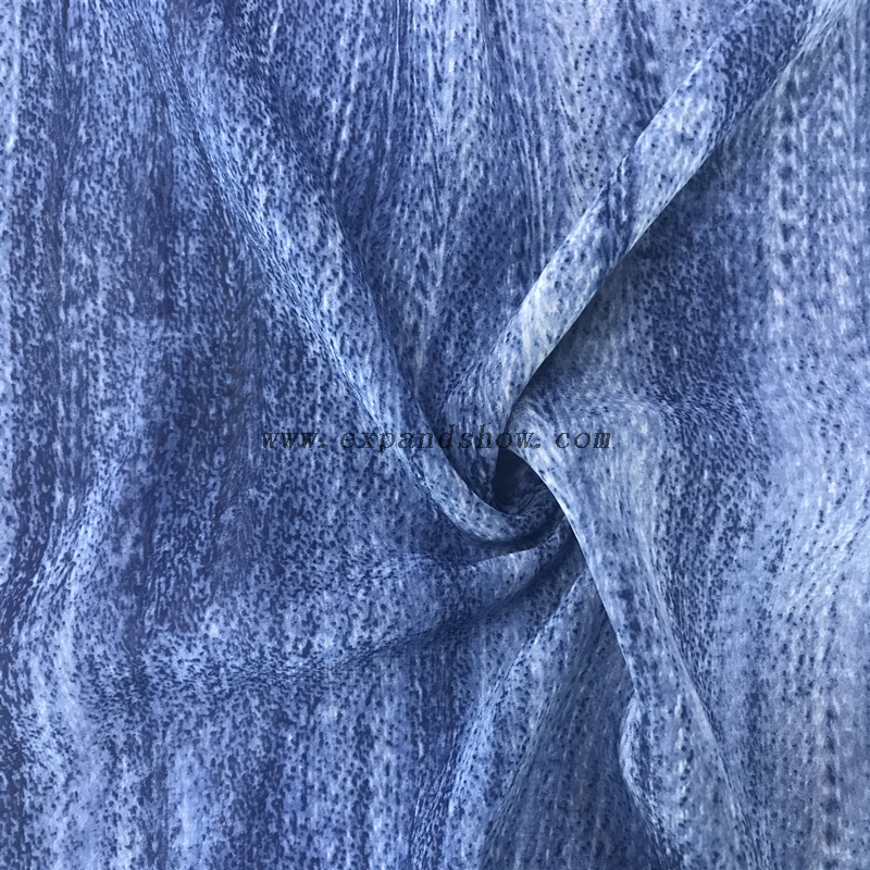 High quality pleated printed chiffon fabric for dress