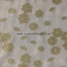 Fancy women dresses fabric polyester chiffon slub catioic jacquard dyed 
