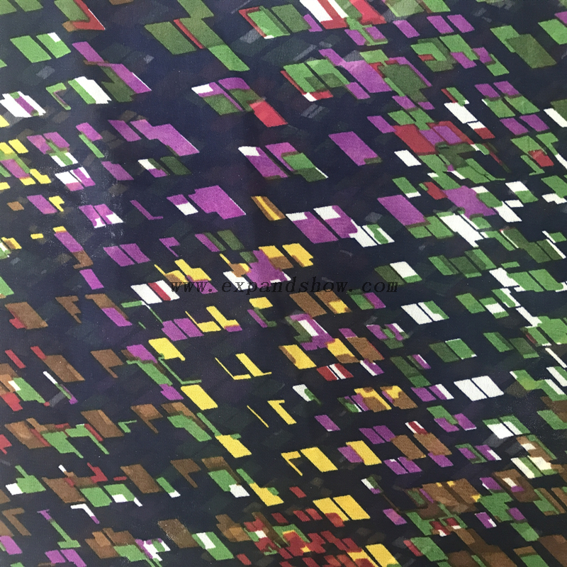 Hot sale 100% polyester chiffon printed fabric for fashion clothing of brand