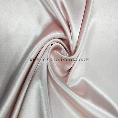 Fancy women dresses fabric polyester high quality satin spandex dyed