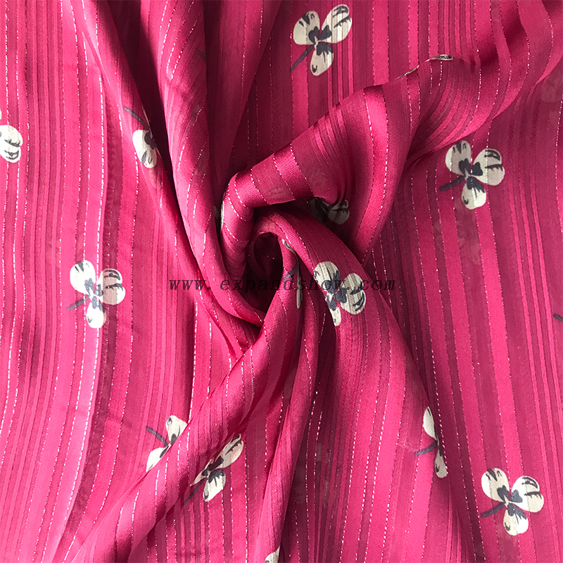 Beautiful silver stripe fabric 