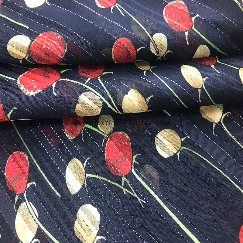 Beautiful silver stripe fabric 