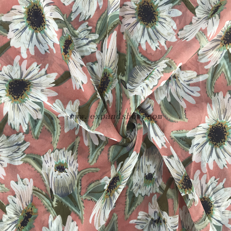 Factory Cheap Price Chiffon Printed Fabric Per Meter with High Quality