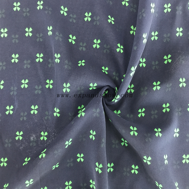Factory price 100% polyester fancy design printed plain chiffon fabric for garment