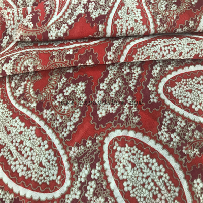 Soft plain printed polyester chiffon fabric for dress