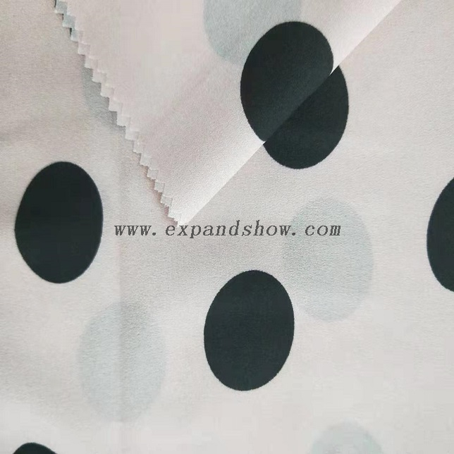Fancy women dresses fabric polyester tissue faille crepe 