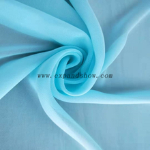 Fancy printed women dresses fabric polyester chiffon dyed fabric