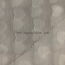 Fancy women dresses fabric polyester chiffon jacquard dyed 