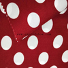 Fancy women dresses fabric polyester high quality wool peach printed 