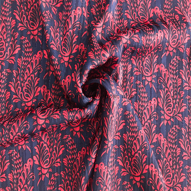 Beautiful silver stripe fabric 