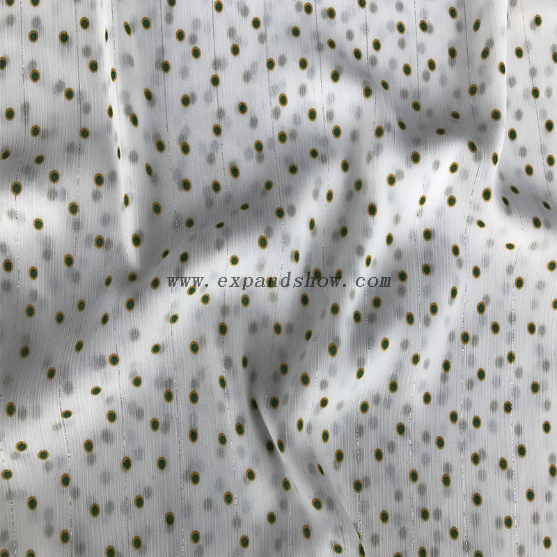 Lurex Chiffon Crepe fabric 