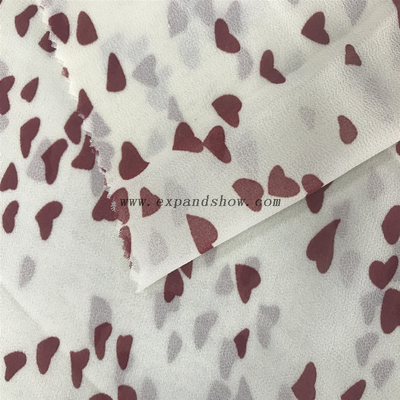 New style 100% polyester printed plain floral chiffon fabric