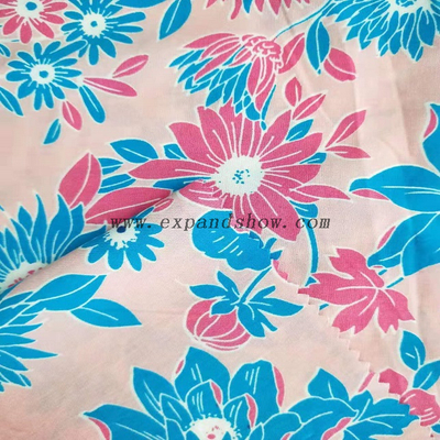 Fancy printed women dresses fabric rayon printed fabric 