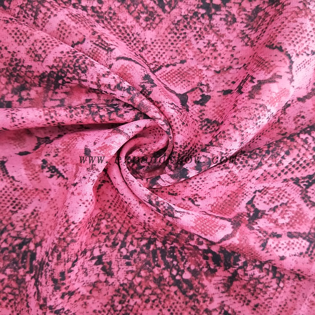 Fancy printed women dresses fabric polyester 75D chiffon fabric 