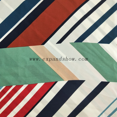 Fancy women dresses fabric polyester high quality soft moss crepe dobby georgette printed 
